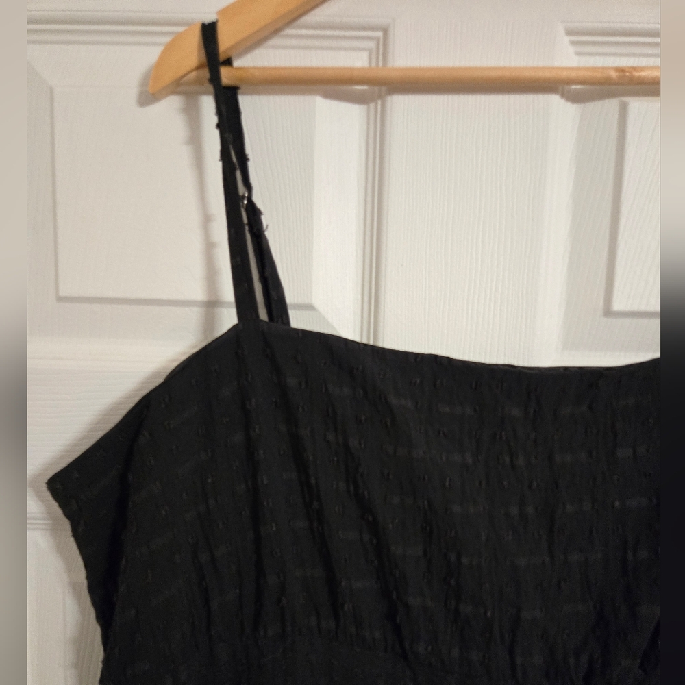 White Birch black fit and flare strappy dress size 3X - Picture 5 of 10